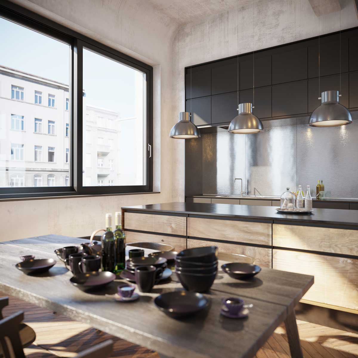 Cucina Render 3D realizzata al MADILab